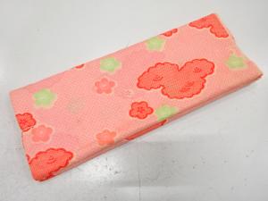 アンティーク　疋田雲に梅模様　長襦袢地反物